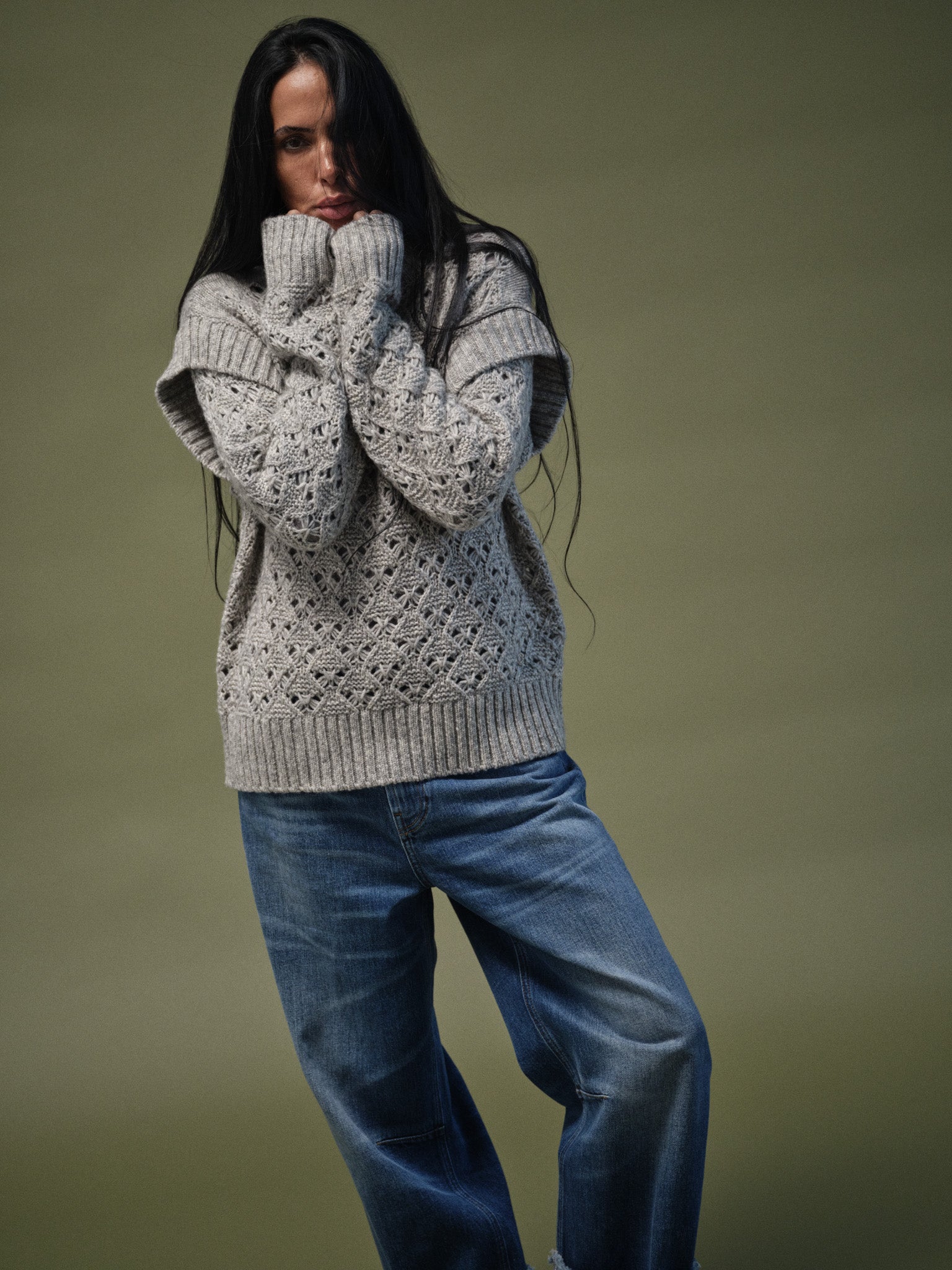 Modelshot / Grey Melange / Detail